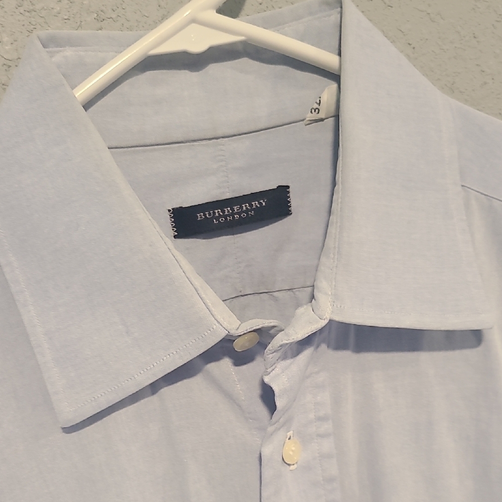 Burberry Sky Blue Dress Shirt for Men
